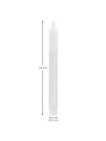 Velas pilar LED Ease, 2 uds., Blanco, Ø 2 x Al 24 cm