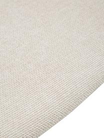Sedia con braccioli in legno con cuscino Angelina, Rivestimento: poliestere Il rivestiment, Struttura: legno di frassino, certif, Tessuto bianco crema, legno di frassino chiaro, Larg. 57 x Alt. 80 cm