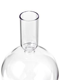 Kerzenhalter-Set Clea in organischer Form, 3-tlg., Glas, Rosa, Grün, transparent, Set mit verschiedenen Größen