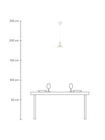 Malé závěsné svítidlo Dial, Bílá, Ø 25 cm, V 14 cm