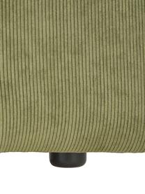 Sessel Lennon aus Cord, Bezug: Cord (92% Polyester, 8% P, Gestell: Massives Kiefernholz, FSC, Beine: Kunststoff, Cord Grün, B 130 x T 101 cm