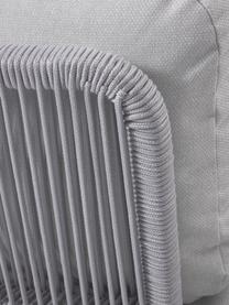 Garten-Halbmond-Sofa-Modul Olala, Bezug: 100 % Polyester Der hochw, Gestell: Metall, beschichtet, Webstoff, Hellgrau, B 194 x H 77 cm