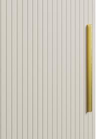 Modulaire draaideurkast Simone in beige, 50 cm breed, diverse varianten, Frame: spaanplaat, FSC-gecertifi, Hout, beige, Basis interieur, hoogte 200 cm