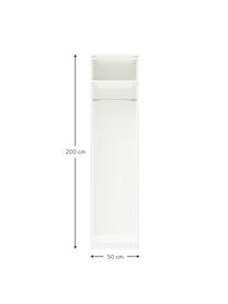 Modulární skříň s otočnými dveřmi Simone, šířka 50 cm, více variant, Dřevo, béžová, Interiér Basic, výška 200 cm