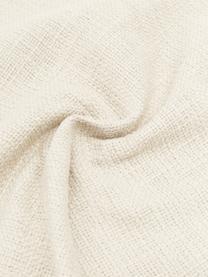 Funda de cojín Anise, 100% algodón, Blanco crema, An 45 x L 45 cm