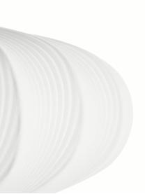 Hanglamp Mamsell van stof, Lampenkap: 60% polyester, 40% rayon, Frame: metaal, Baldakijn: kunststof, Wit, Ø 55  x H 21 cm