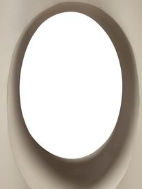Tavolino rotondo in metallo Sai, Metallo verniciato a polvere, Beige, Ø 30 x Alt. 56 cm