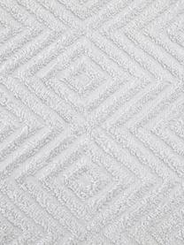 Handdoek Jacqui in verschillende formaten, met hoog-laag patroon, 100% katoen, middelzware kwaliteit, 490 g/m², Lichtgrijs, Douchehanddoek, B 70 x L 140 cm