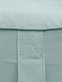 Aufblasbarer Pouf Maxime, Bezug: Polyester, UV-beständig, Mint, Schwarz, Ø 55 x H 25 cm
