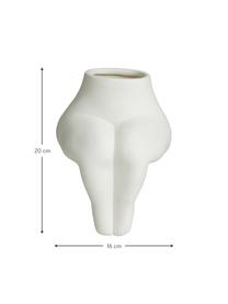 Vaso bianco di design Avaji, Ceramica, Bianco, Larg. 16 x Alt. 20 cm
