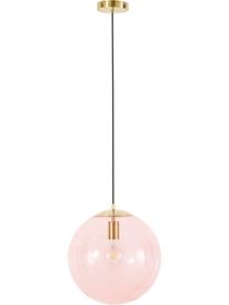 Lampa wisząca ze szkła Bao, Blady różowy, Ø 35 cm