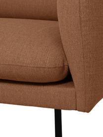 Canapé 3 places avec pieds en métal Moby, Tissu nougat, larg. 220 x prof. 95 cm