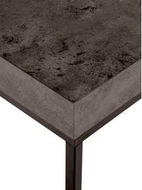 Couchtisch Ellis in Betonoptik, Tischplatte: Leichtbau-Wabenstruktur, , Gestell: Metall, lackiert, Betonoptik, B 75 x H 38 cm