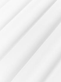 Housse de couette en percale de coton avec passepoil Daria, Blanc, gris foncé, larg. 200 x long. 200 cm