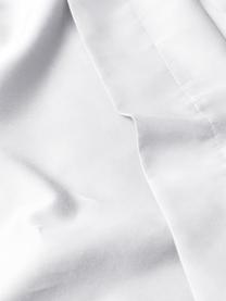 Parure copripiumino in raso di cotone bianco Premium, Tessuto: Raso Densità del filo 400, Bianco, Larg. 200 x Lung. 200 cm