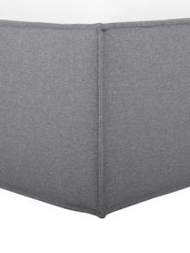 Cama tapizada Dream, Tapizado: poliéster (texturizado) A, Estructura: madera de pino maciza con, Tejido gris oscuro, An 200 x L 200 cm
