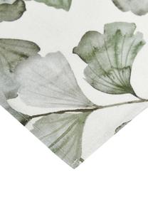 Tovaglietta americana in cotone con motivo foglie Gigi 2 pz, 100% cotone organico certificato BCI, Beige, verde, Larg. 35 x Lung. 45 cm