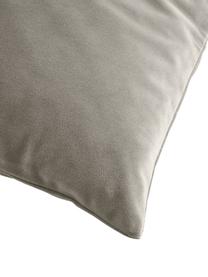 Housse de coussin 45x45 velours Rush, 2 pièces, 100 % polyester ( recyclé ), Gris, larg. 45 x long. 45 cm