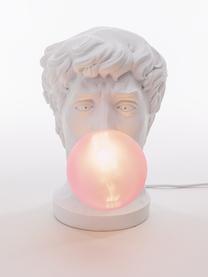 Design tafellamp Wonder Times, Lampenkap: glas, Wit, roze, B 13 x H 41 cm