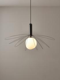 Grande suspension Dela, Blanc, noir, Ø 21 x haut. 150 cm