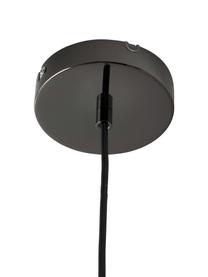 Lámpara de techo grande Dela, Pantalla: vidrio, Cable: plástico, Blanco, negro, Ø 21 x Al 150 cm