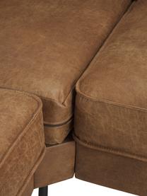 Canapé d'angles cuir recyclé Hunter, Cuir brun, larg. 235 x prof. 235 cm