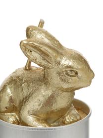 Teelichter-Set Rabbits, 6-tlg., Wachs, Goldfarben, Ø 6 x H 10 cm