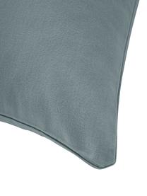 Taie d'oreiller en flanelle Biba, Gris-vert, larg. 50 x long. 70 cm