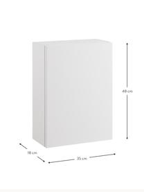 Mueble de baño de pared Perth, 35 cm, Aglomerado con lámina de resina de melamina, Blanco, An 35 x Al 48 cm