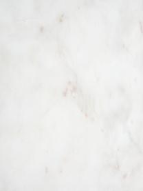 Stolik pomocniczy z marmuru Alys, Blat: marmur, Stelaż: metal malowany proszkowo, Biały marmur, czarny, S 45 x W 50 cm