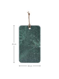 Marmeren snijplank Liv in groen, L 36 x B 20 cm, Marmer, Groen marmer, L 36 x B 20 cm