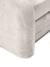 Poltrona letto in tessuto grigio chiaro Eliot, Rivestimento: 88% poliestere, 12% nylon, Piedini: plastica, Tessuto grigio chiaro, Larg. 100 x Alt. 70 cm