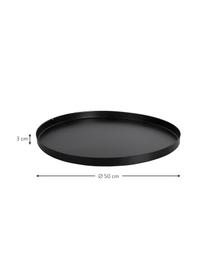 Placa para braseros Quare, Metal recubierto, Negro, Ø 50 x Al 3 cm