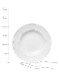 Talerz głęboki z porcelany Pearl, 6 szt., Porcelana, Biały, Ø 22 x W 3 cm