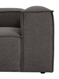 Modulares Ecksofa Lennon, Bezug: 100% Polyester Der strapa, Gestell: Massives Kiefernholz, FSC, Füße: Kunststoff, Webstoff Anthrazit, B 327 x T 180 cm, Eckteil links