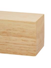 Grande suspension industrielle Townshend, Blanc, bois d'hévéa, larg. 100 x haut. 10 cm
