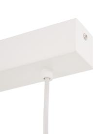Grande suspension industrielle Townshend, Blanc, bois d'hévéa, larg. 100 x haut. 10 cm