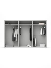 Armario modular Simone, 3 puertas correderas (300 cm), diferentes variantes, Estructura: aglomerado con certificad, Madera, gris, Interior Basic (An 300 x Al 200 cm)