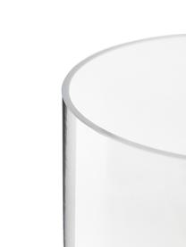 Wazon ze szkła dmuchanego Milky, Szkło, Transparentny, biały, Ø 14 x W 35 cm