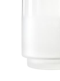 Jarrón soplado artesanalmente Milky, Vidrio, Transparente, blanco, Ø 14 x Al 35 cm