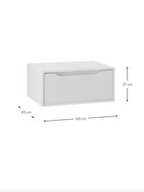 Belsk badkamermeubel, B 60 cm, Frame: krasvaste melamine, gelak, Wit, B 60 x H 27 cm