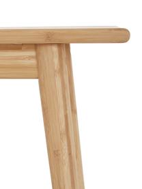 Panchina scarpiera in bambù Noble, Bambù sabbiato e oliato, Marrone chiaro, Larg. 90 x Alt. 45 cm
