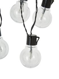 Outdoor LED lichtslinger Partaj, 950 cm, 16 lampions, Lampions: kunststof, Zwart, transparant, L 500 cm