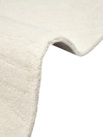 Passatoia in lana Aaron, Retro: 100% cotone Nel caso dei , Bianco crema, Larg. 80 x Lung. 300 cm
