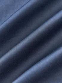 Funda nórdica de satén Comfort, Azul oscuro, Cama 90 cm (155 x 220 cm)