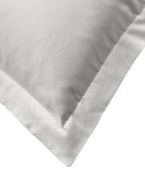 Funda de almohada de satén Premium, Gris claro, An 45 x L 110 cm