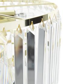 Kroonluchter Gracja in goudkleur, Lampenkap: glas, Baldakijn: metaal, Goudkleurig, transparant, Ø 39  x H 42 cm