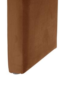 Stołek z aksamitu Penelope, Tapicerka: aksamit (100% poliester) , Stelaż: metal, płyta wiórowa, Aksamitny brązowy, S 61 x W 46 cm