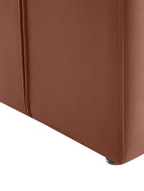 Samt-Hocker Penelope, Bezug: Samt (100% Polyester) Der, Gestell: Metall, Sperrholz, Samt Braun, B 61 x H 46 cm