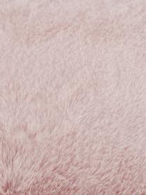 Manta de piel sintética Mette, Parte superior: 100% poliéster, Parte trasera: 100% poliéster, Rosa, An 150 x L 200 cm